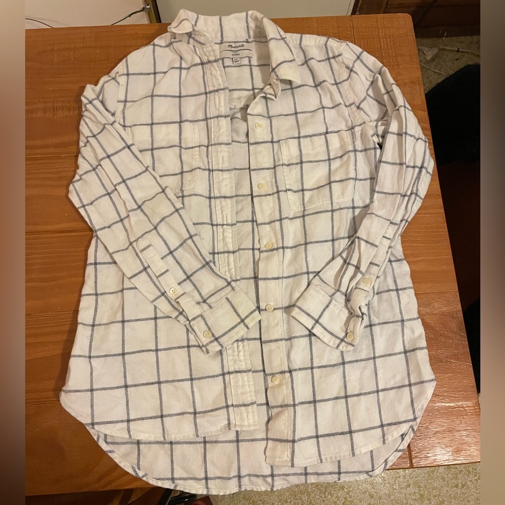 Madewell Flannel Button Down Shirt